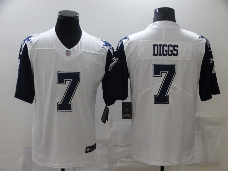 Men's Dallas Cowboys Trevon Diggs #7 White Jersey
